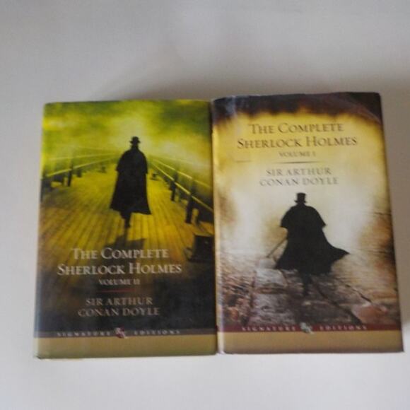 The Complete Sherlock Holmes Vol 1 & 2 Sir Arthur Conan Doyle HC DJ Barnes Noble - Picture 4 of 7